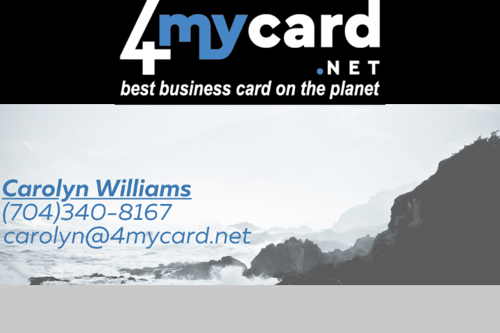 Vist Carolyn  (The Digital Business Card Lady) Williams 4MyCard eCard